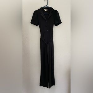 monteau Black Button Down Jumpsuit, size Small